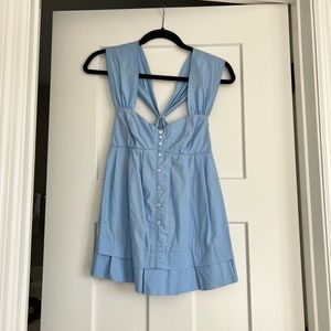 BCBGeneration Light Blue Sleeveless Top